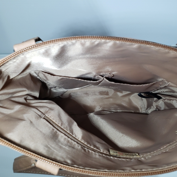 Multi Sac Beige Multi Pocket Functional Faux Leather Shoulder Bag - Picture 7 of 15